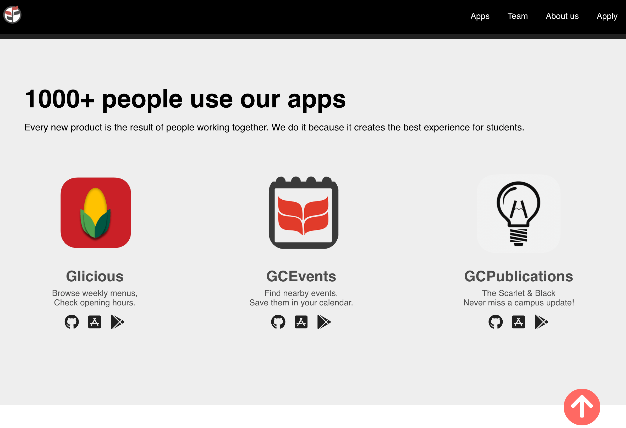 Grinnell AppDev Website